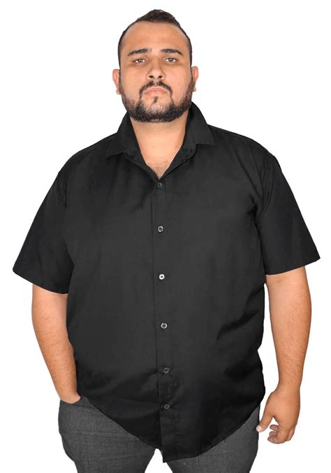 camisa social de manga curta plus size em Promoção na Shopee .